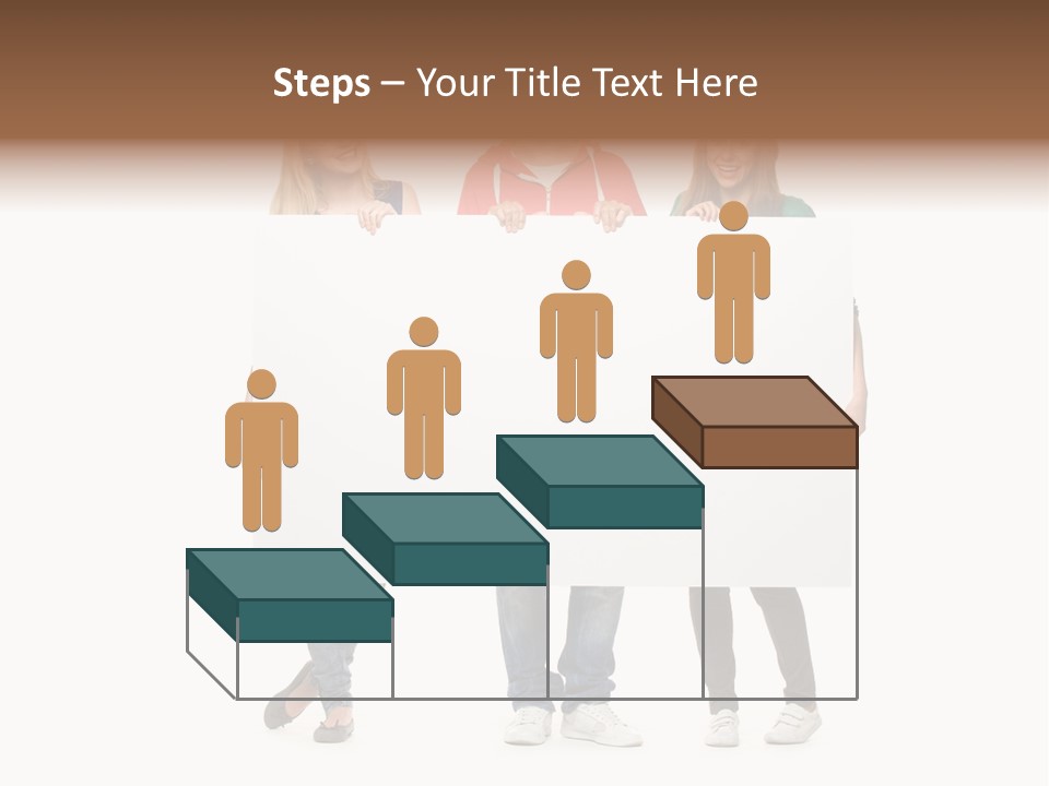 Girl Happy Blank PowerPoint Template