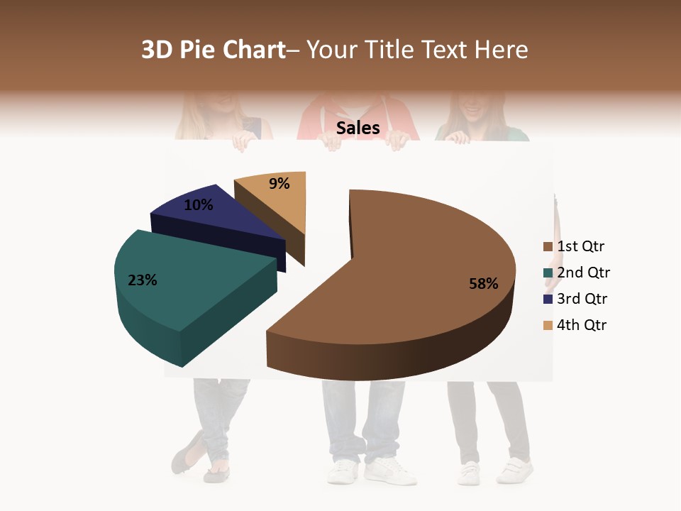 Girl Happy Blank PowerPoint Template