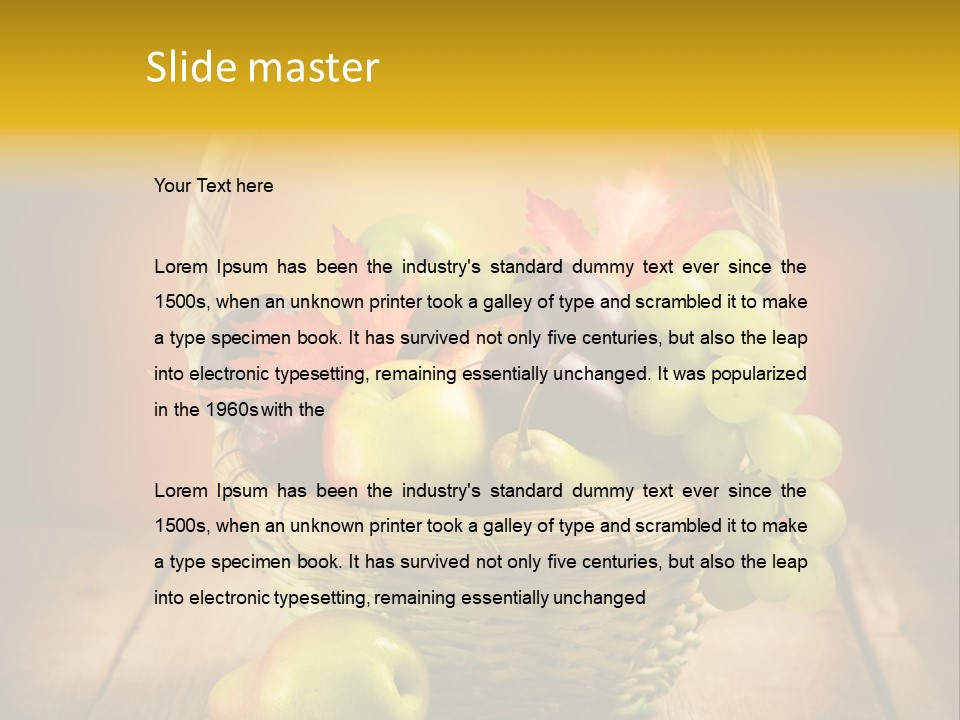 Wood Eating Autumn PowerPoint Template