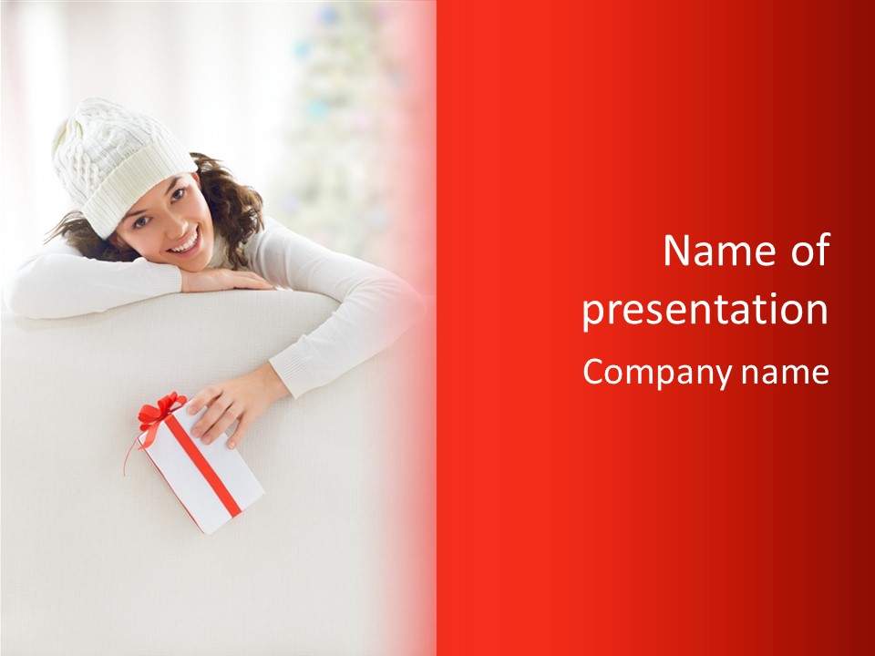 Sofa Box Happiness PowerPoint Template