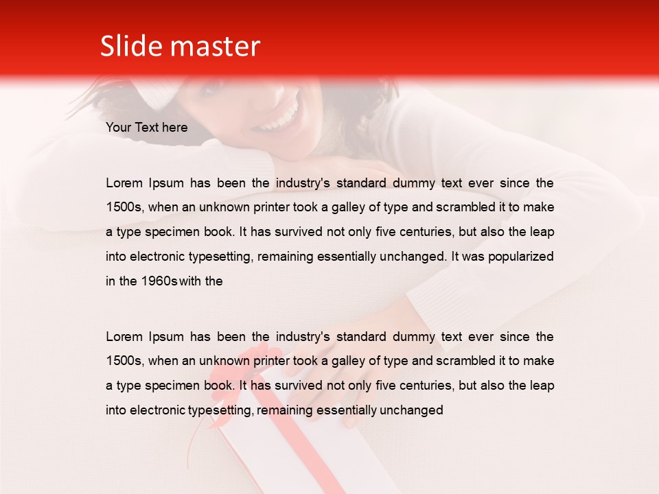 Sofa Box Happiness PowerPoint Template