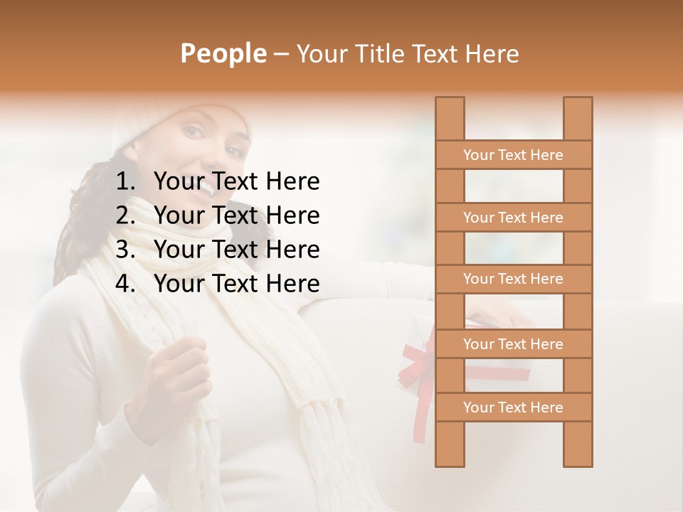 People  Sofa PowerPoint Template