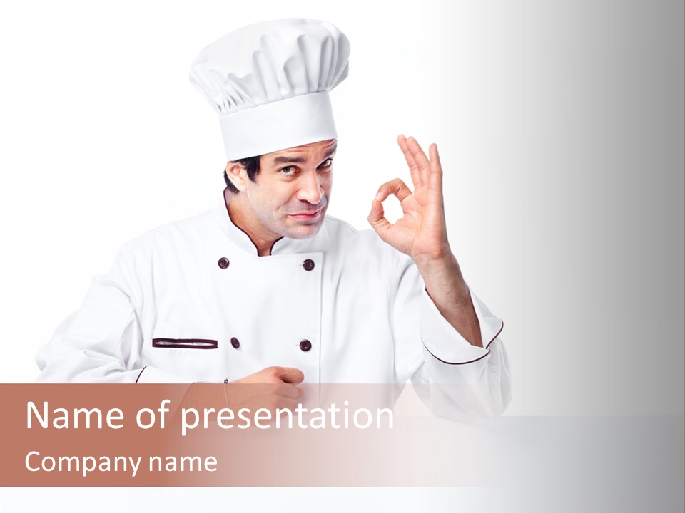 Handsome Job Cuisine PowerPoint Template