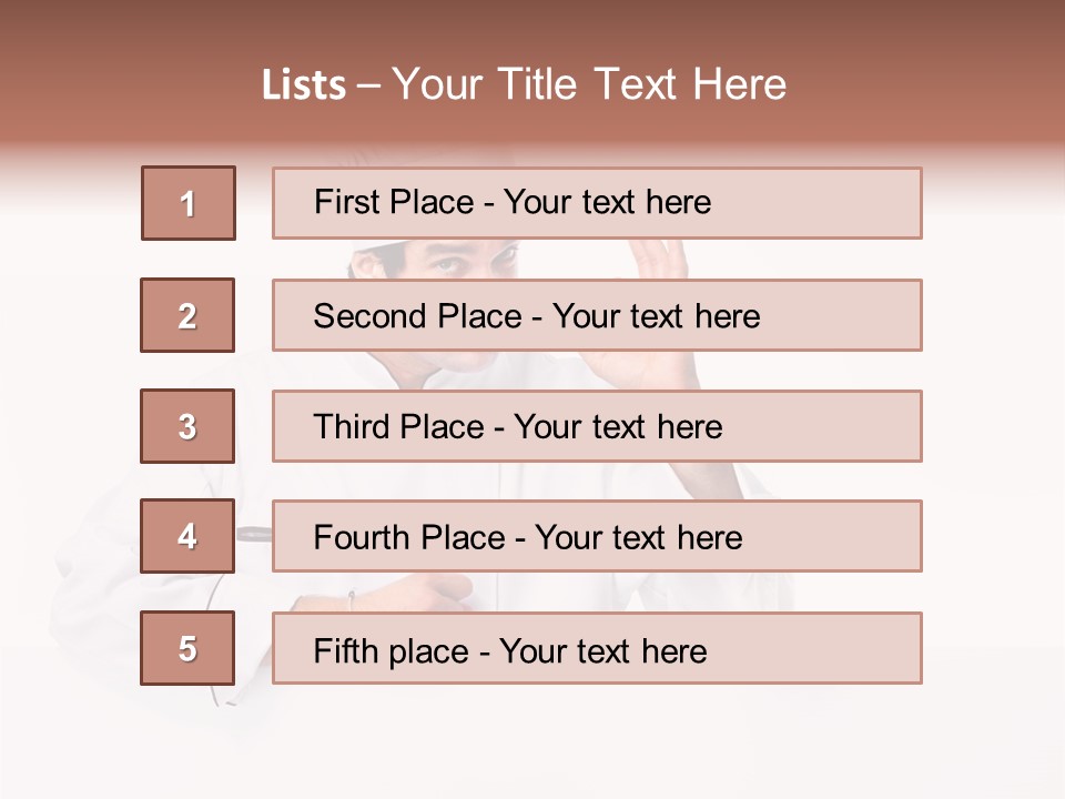 Handsome Job Cuisine PowerPoint Template