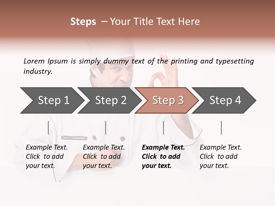 Handsome Job Cuisine PowerPoint Template