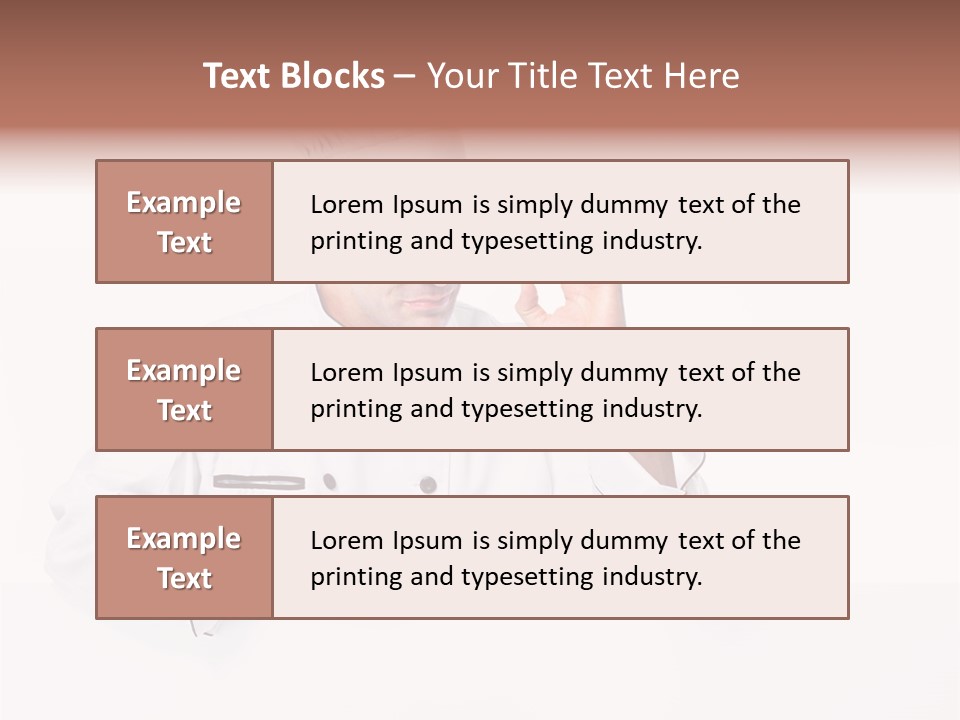 Handsome Job Cuisine PowerPoint Template