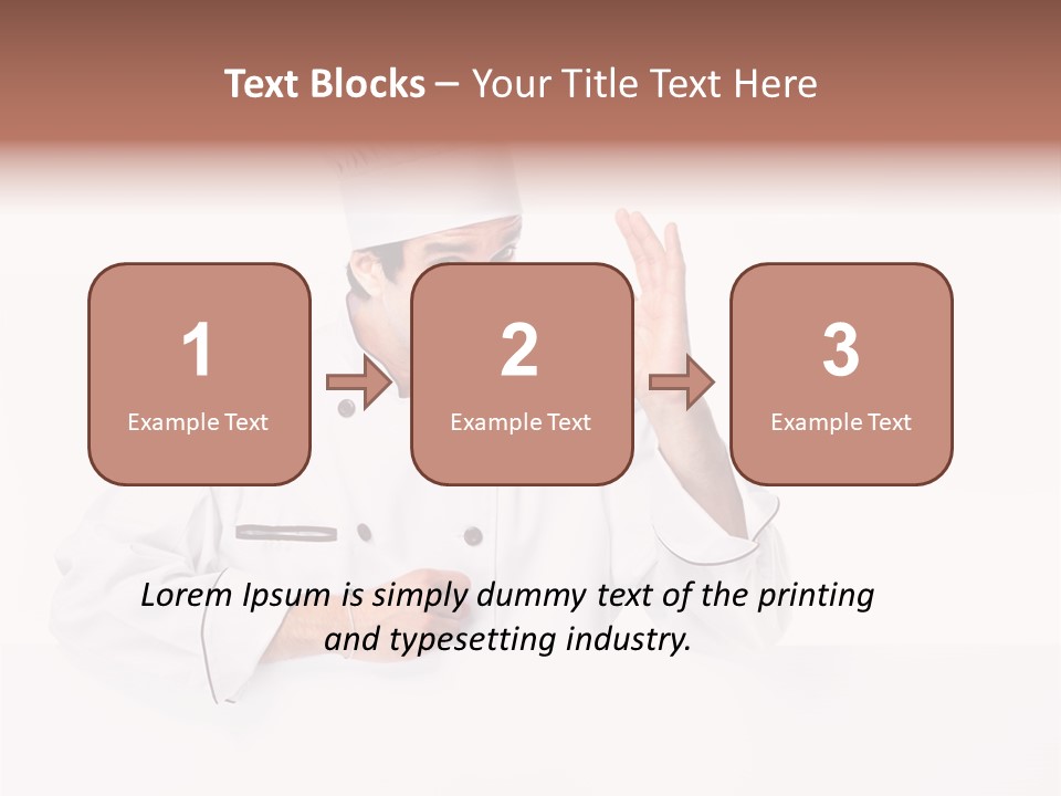 Handsome Job Cuisine PowerPoint Template