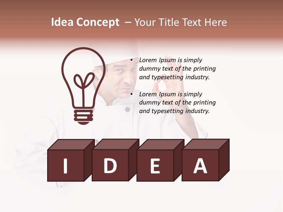 Handsome Job Cuisine PowerPoint Template