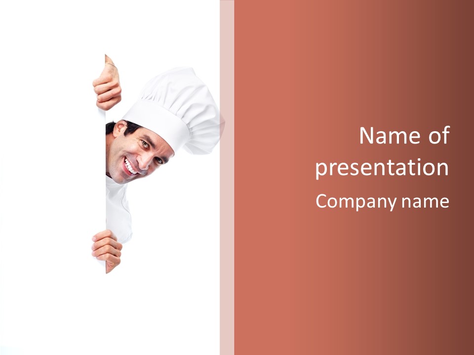 Cook Chef Presentation PowerPoint Template