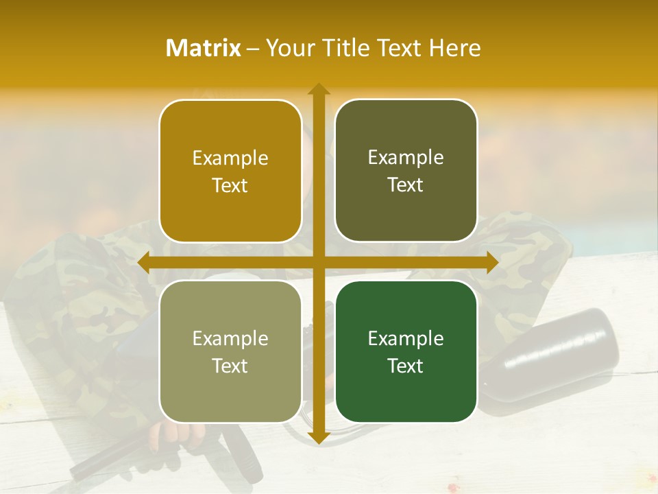 War Uniform Marker PowerPoint Template