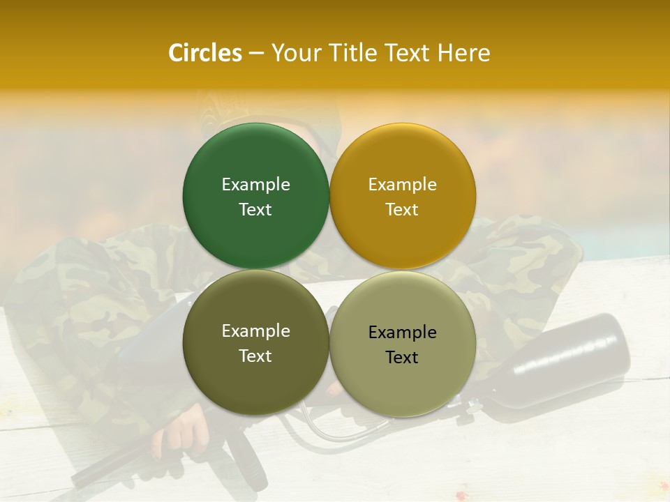 War Uniform Marker PowerPoint Template