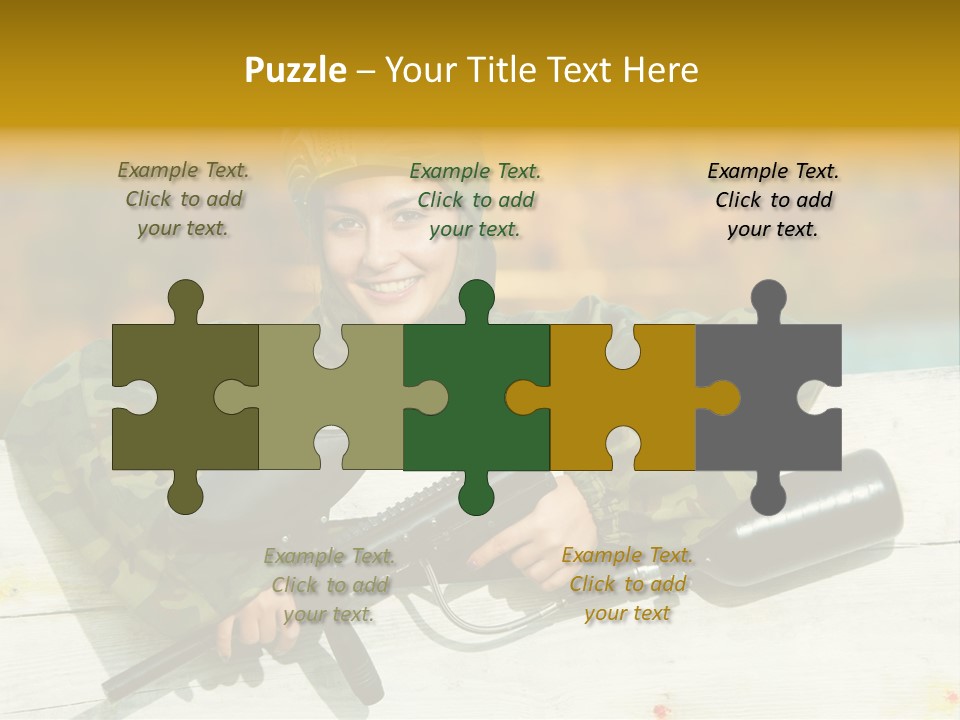 War Uniform Marker PowerPoint Template