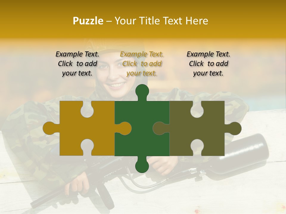 War Uniform Marker PowerPoint Template