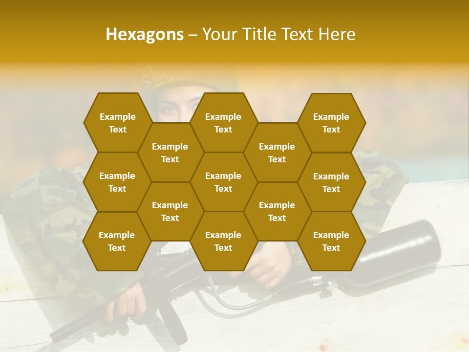 War Uniform Marker PowerPoint Template