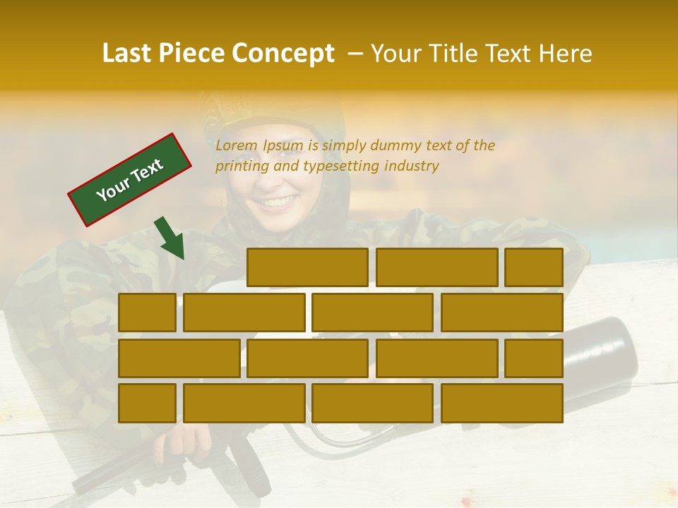 War Uniform Marker PowerPoint Template