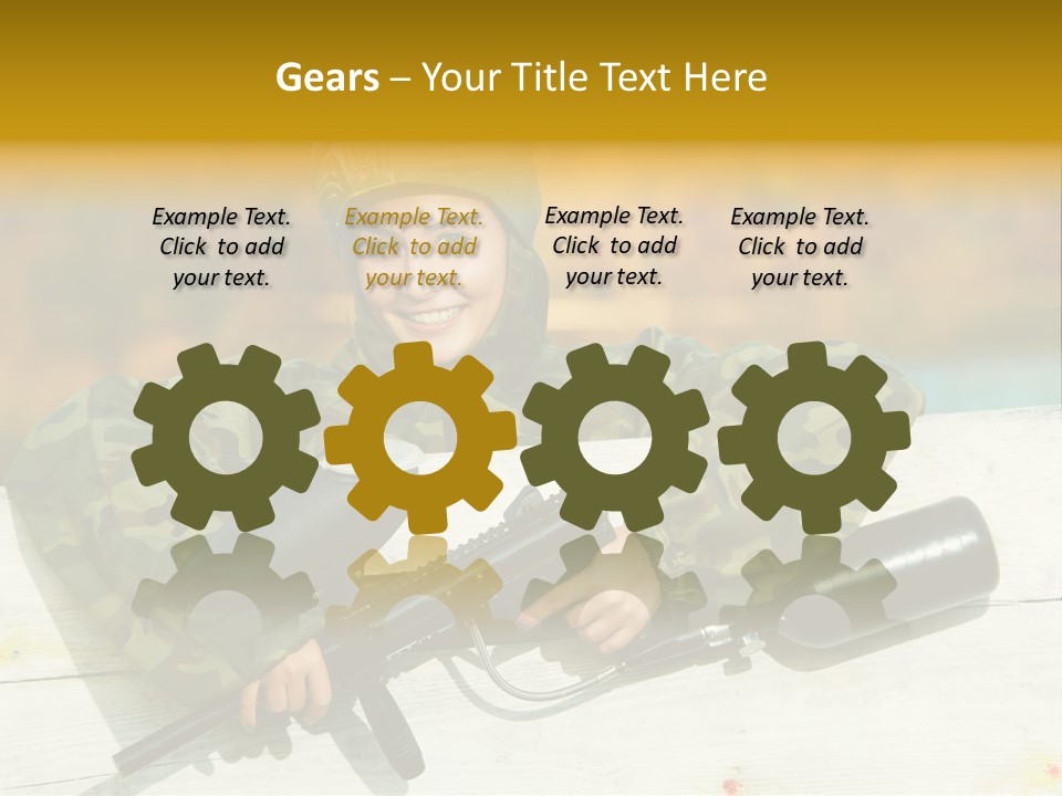 War Uniform Marker PowerPoint Template