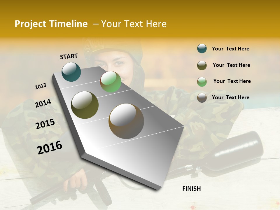 War Uniform Marker PowerPoint Template