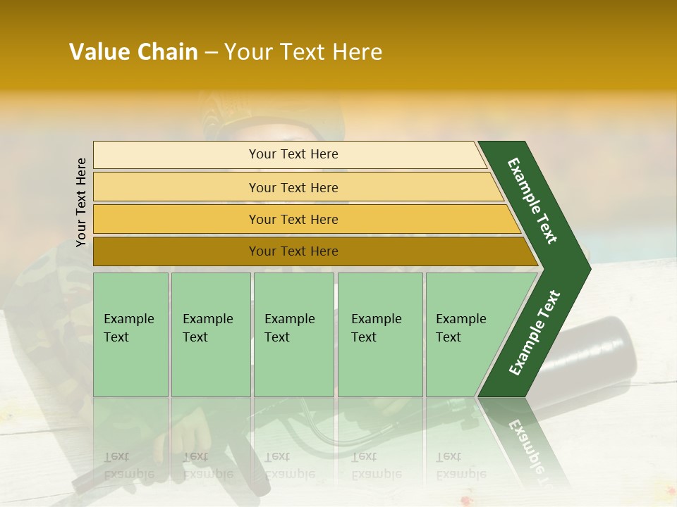 War Uniform Marker PowerPoint Template