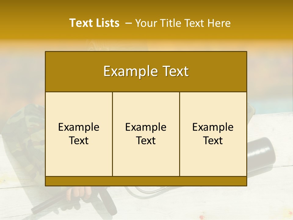War Uniform Marker PowerPoint Template