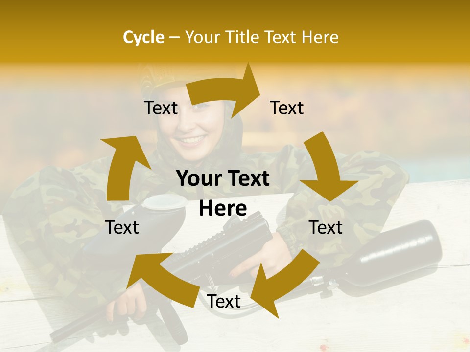 War Uniform Marker PowerPoint Template