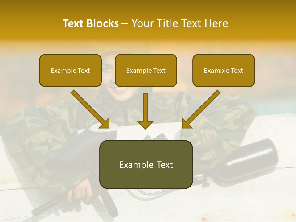War Uniform Marker PowerPoint Template