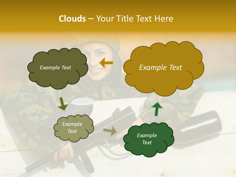 War Uniform Marker PowerPoint Template