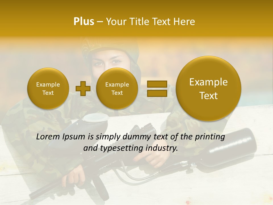 War Uniform Marker PowerPoint Template