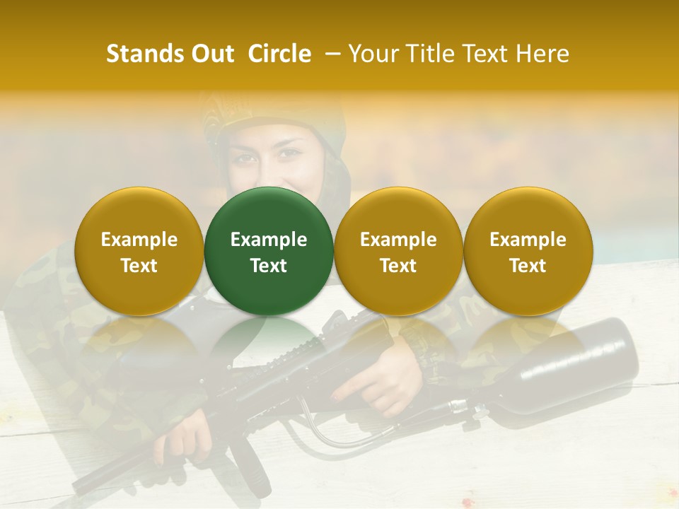 War Uniform Marker PowerPoint Template