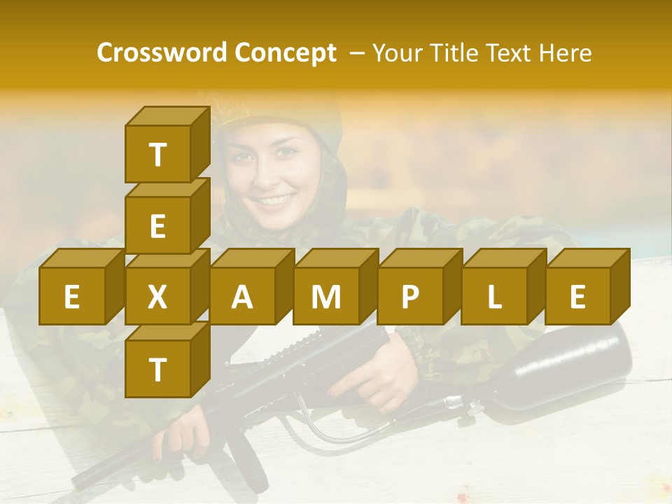 War Uniform Marker PowerPoint Template