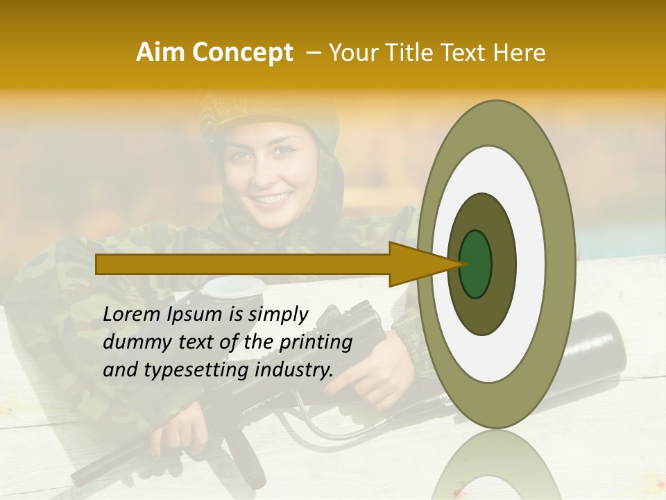 War Uniform Marker PowerPoint Template