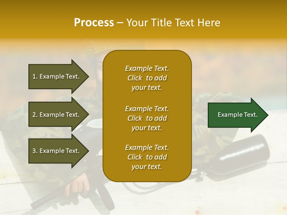 War Uniform Marker PowerPoint Template