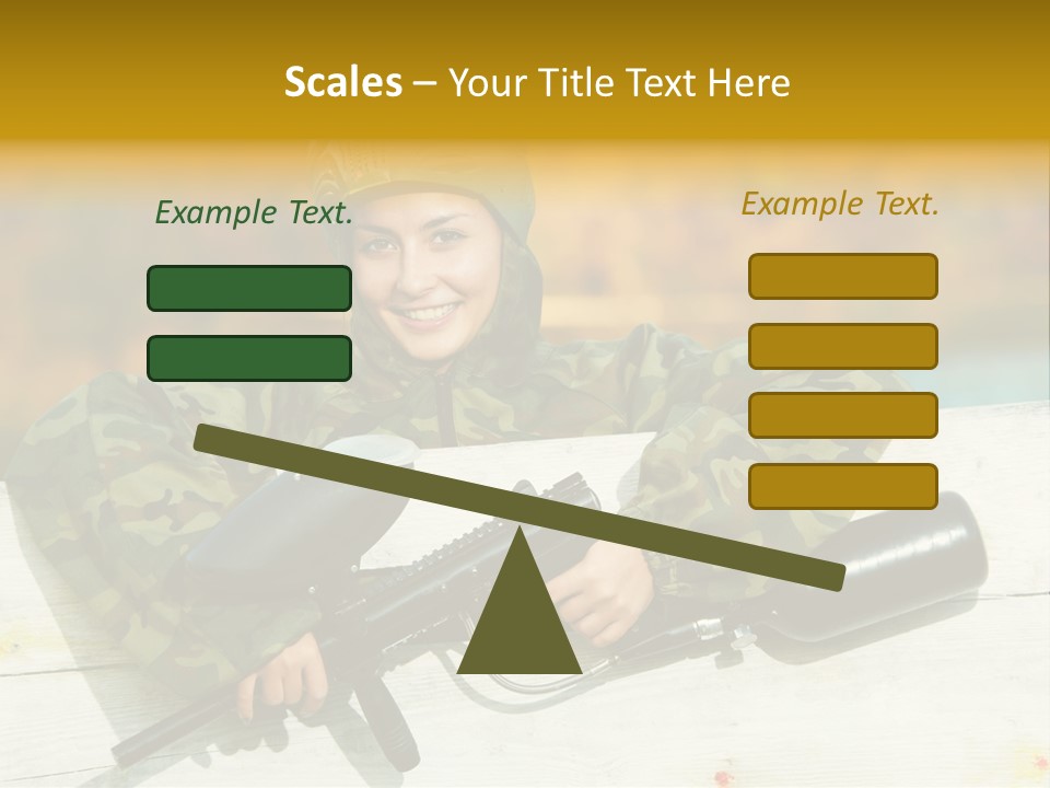 War Uniform Marker PowerPoint Template