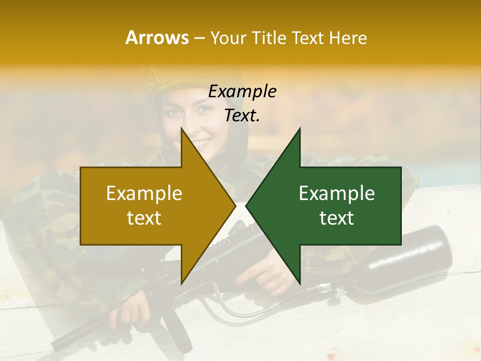 War Uniform Marker PowerPoint Template