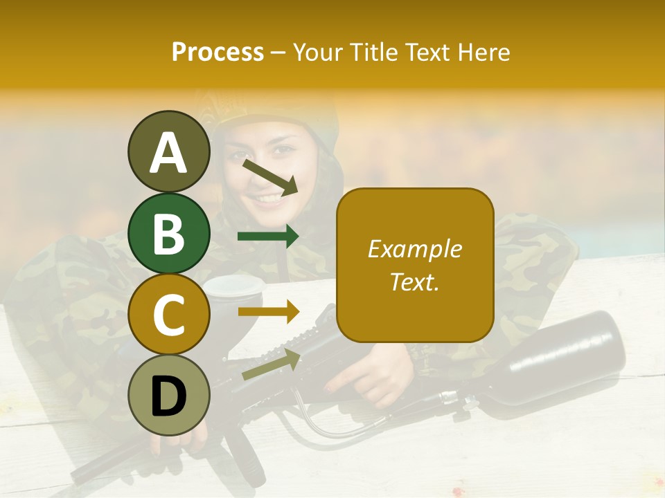 War Uniform Marker PowerPoint Template