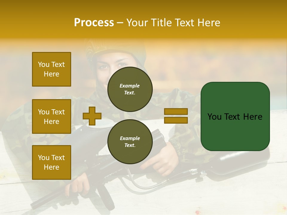 War Uniform Marker PowerPoint Template