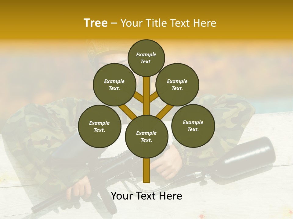 War Uniform Marker PowerPoint Template