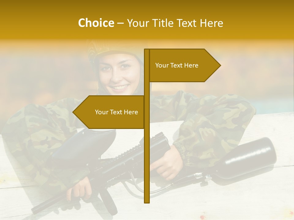 War Uniform Marker PowerPoint Template