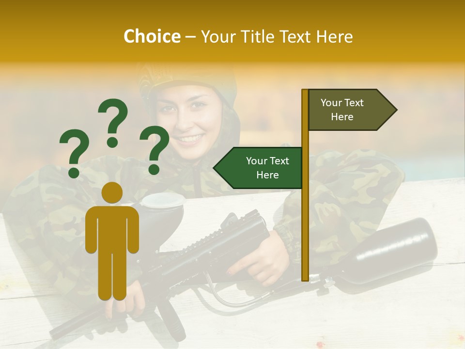 War Uniform Marker PowerPoint Template