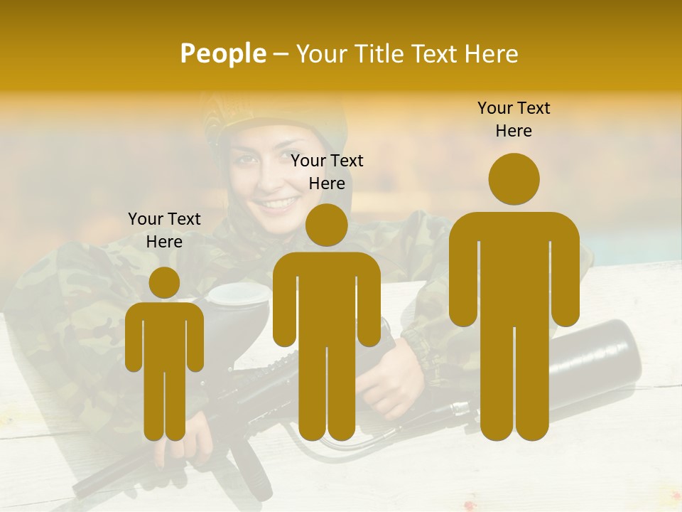 War Uniform Marker PowerPoint Template