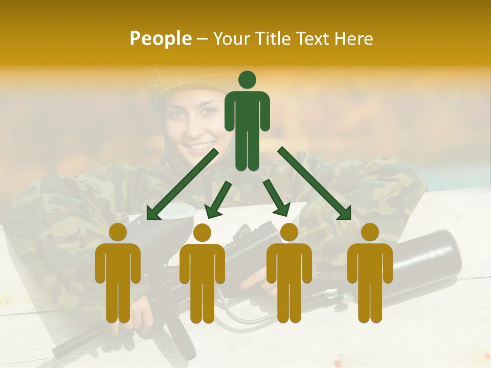 War Uniform Marker PowerPoint Template