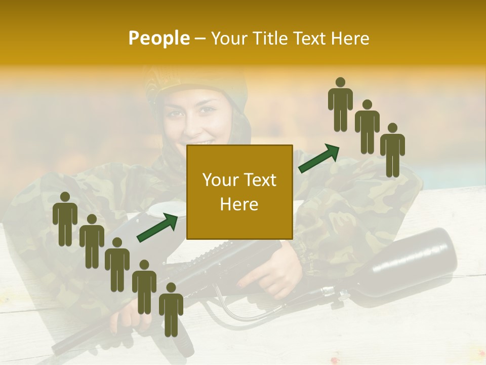 War Uniform Marker PowerPoint Template