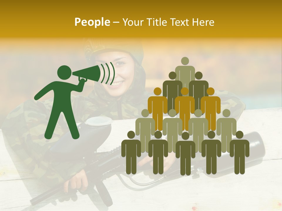 War Uniform Marker PowerPoint Template