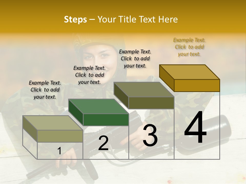 War Uniform Marker PowerPoint Template
