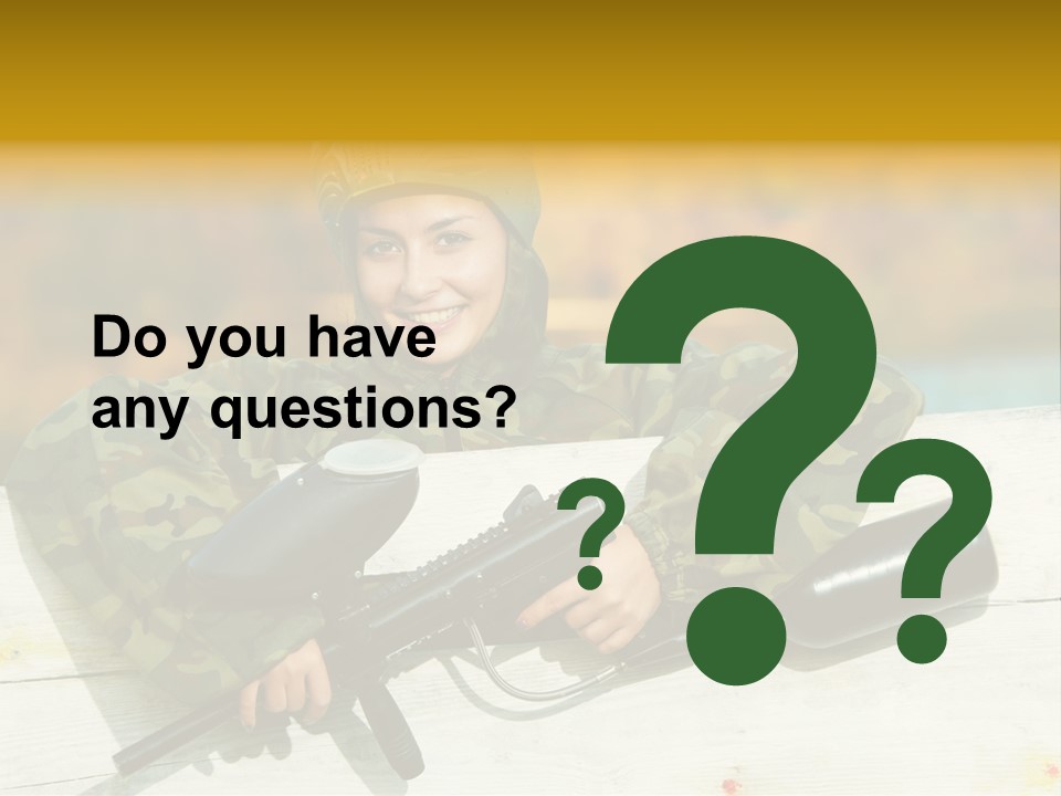 War Uniform Marker PowerPoint Template