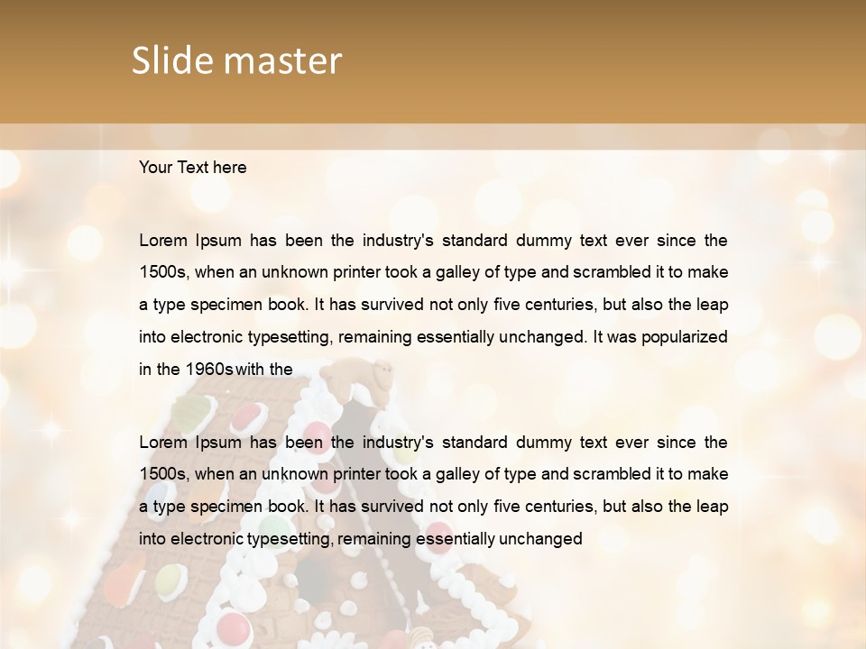 Radiant Defocused Sparkle PowerPoint Template