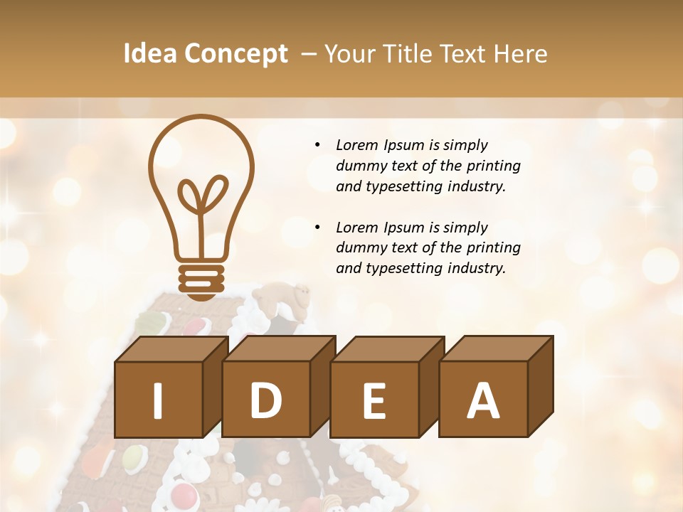 Radiant Defocused Sparkle PowerPoint Template