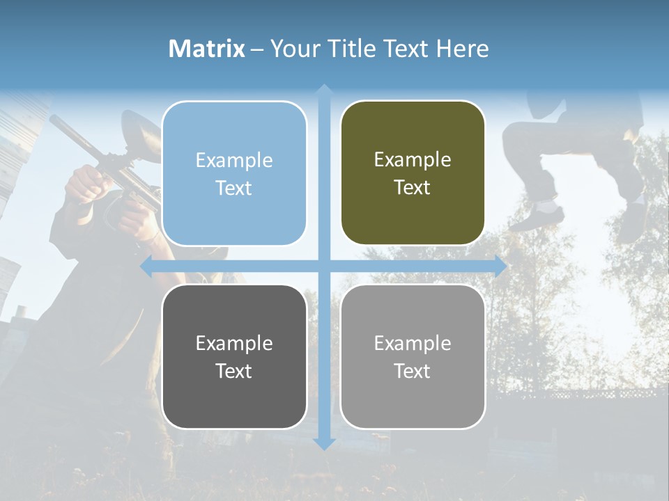 Attack Sport Camouflage PowerPoint Template