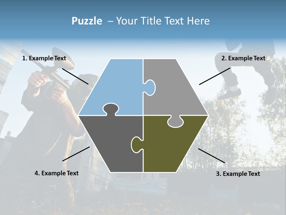 Attack Sport Camouflage PowerPoint Template