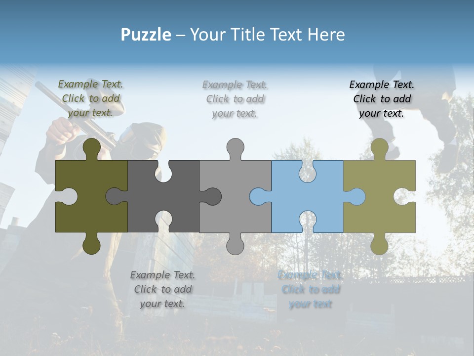 Attack Sport Camouflage PowerPoint Template