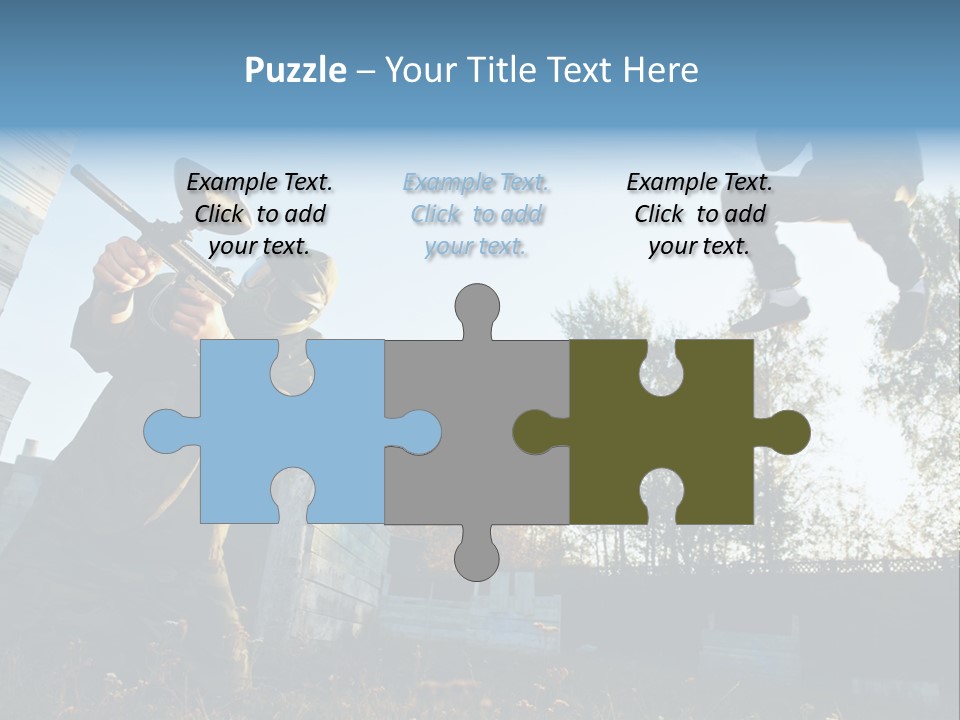 Attack Sport Camouflage PowerPoint Template